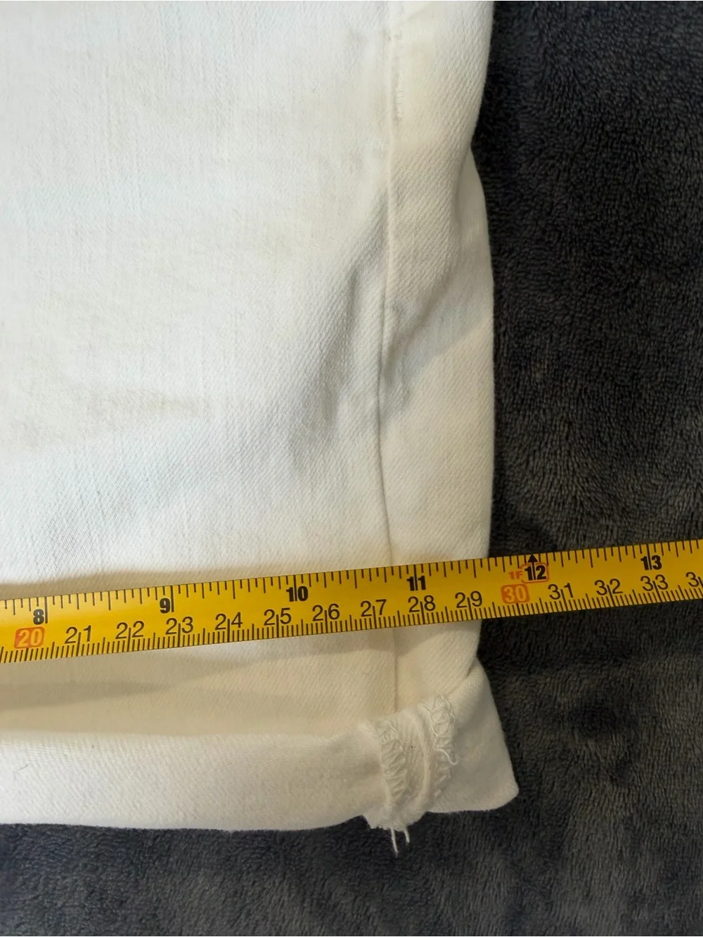 Banana Republic Women's White Denim Cutoff Shorts Size 12